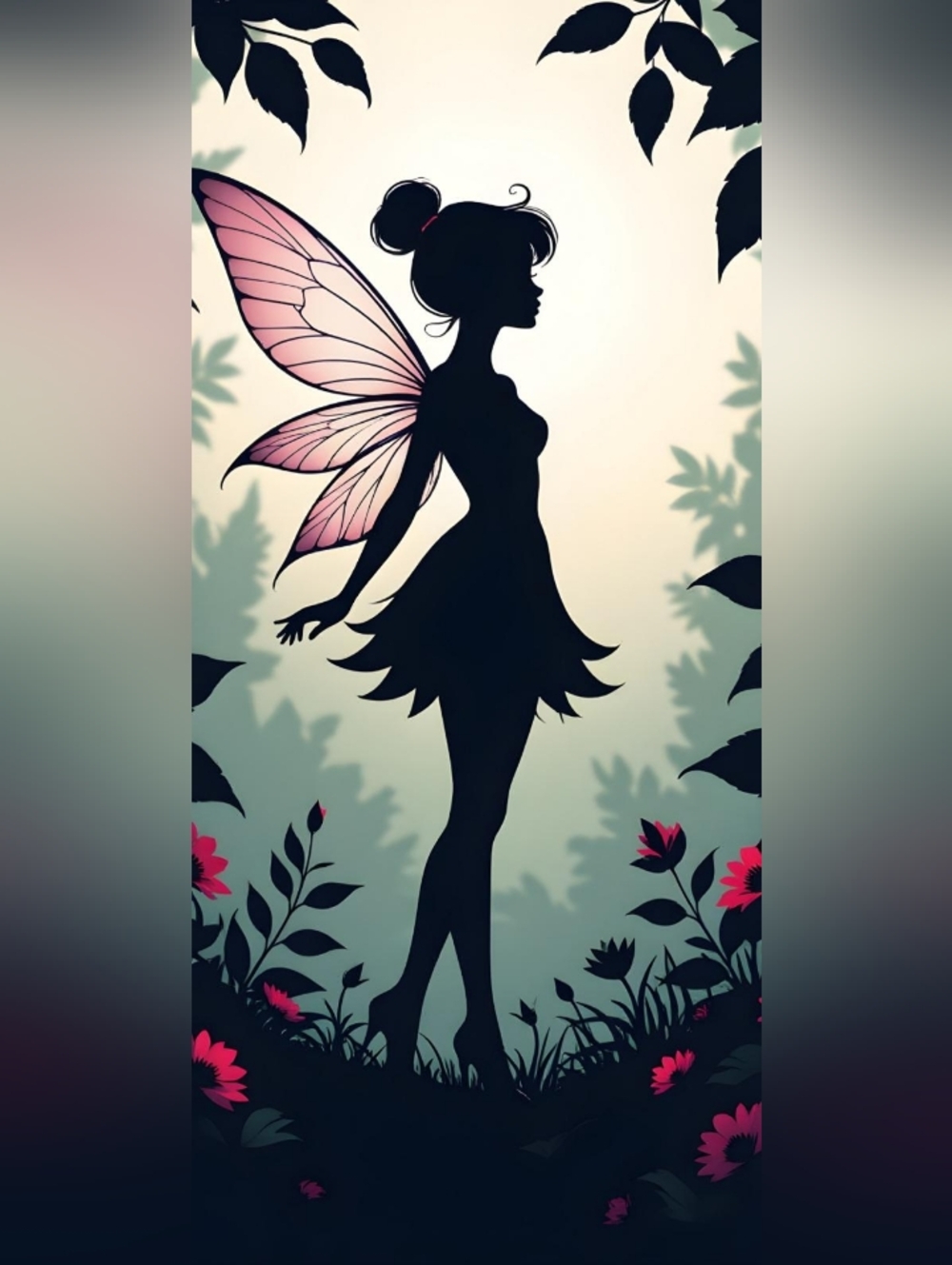 Fairy Silhouette Custom Fridge Magnet Home Kitchen Decor